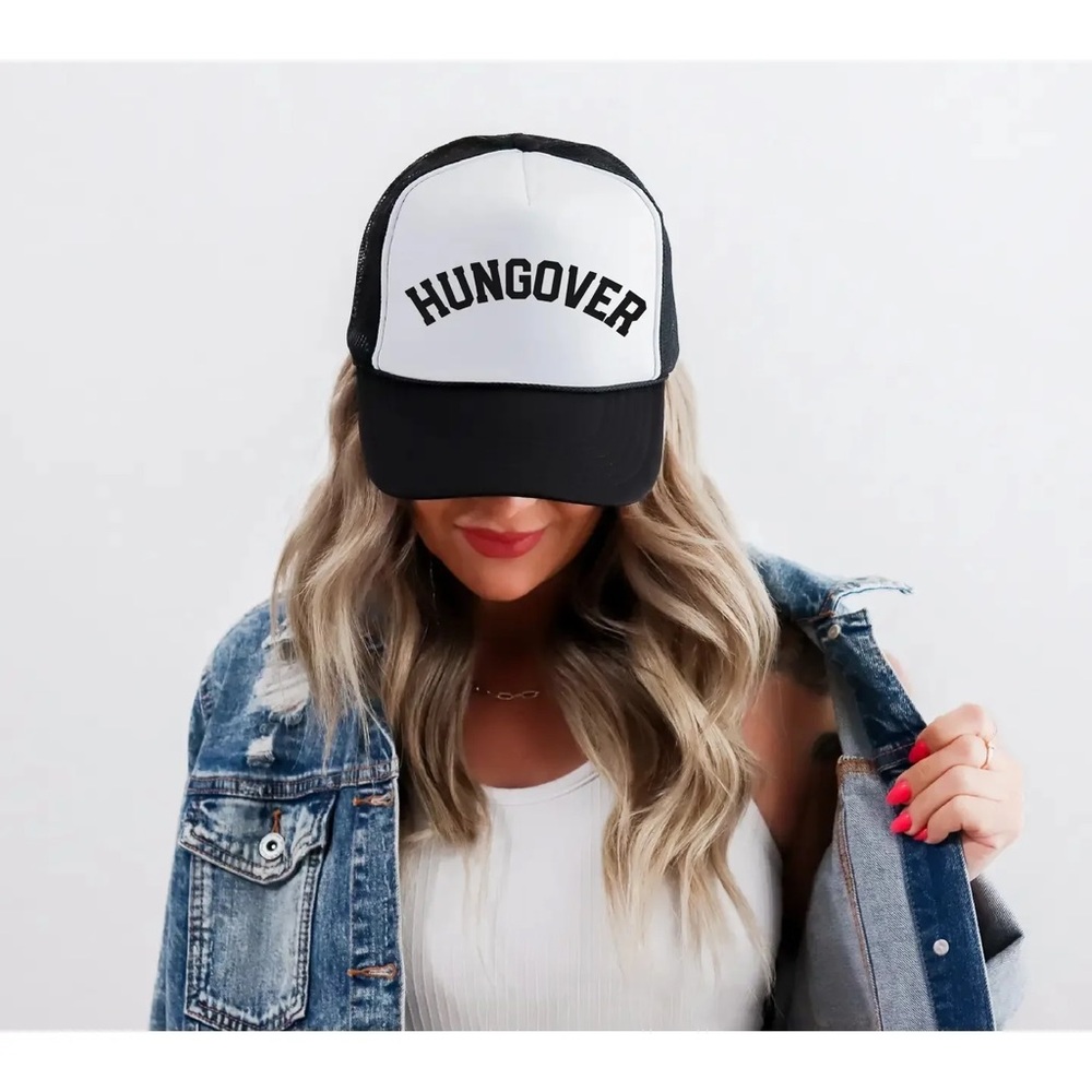 NEW Bash Hungover Trucker Hat Black